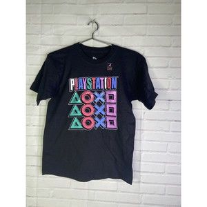 Playstation Logo Licensed Graphic Print T-Shirt Youth Boys Girls Size L 10 12